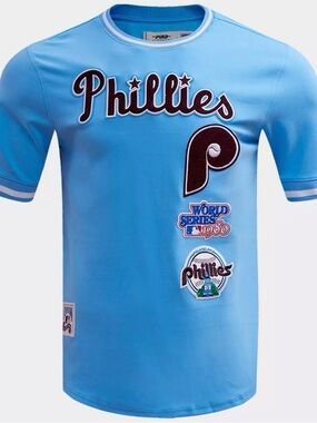 Phillies Light Blue Short Sleeve Tee - Phillies Branding
